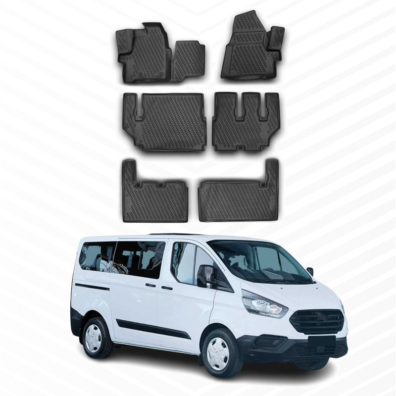 ALFOMBRILLA DE GOMA PARA FORD TOURNEO CUSTOM | ENTRE 2012-2024
