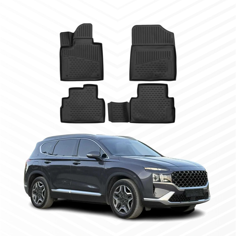 ALFOMBRILLA DE GOMA PARA HYUNDAI SANTA FE | TM | DESDE 2020+