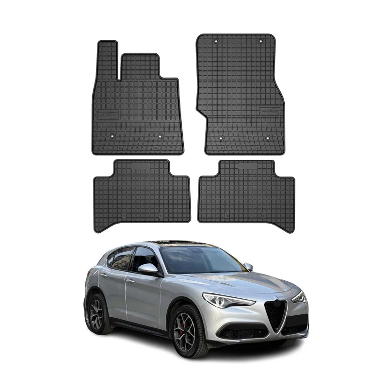 ALFOMBRILLA DE GOMA PARA ALFA ROMEO STELVIO | DESDE 2016+