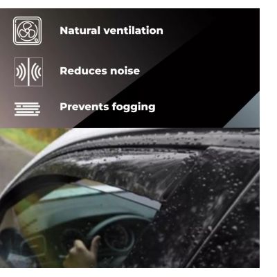 Deflectores de Aire para MG HS | 2018-2024, derivabrisas ahumados