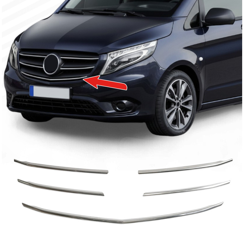 Listas de Parrilla Cromadas para MERCEDES VITO W447 | 2020-2024 (MOPF 1)
