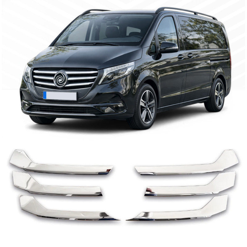 Listas de Parrilla Cromadas para MERCEDES VITO W447 | 2024+ (MOPF 2)