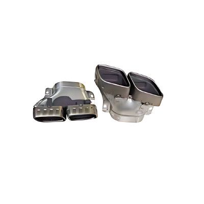 Difusor + escapes para Mercedes GLC SUV (X254) 2022+ con paquete AMG