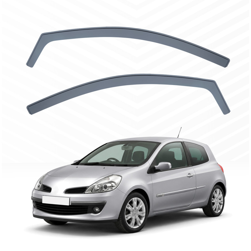 Deflectores de aire para RENAULT CLIO III 2005-2012 (Modelo 3 puertas) - derivabrisas delanteros
