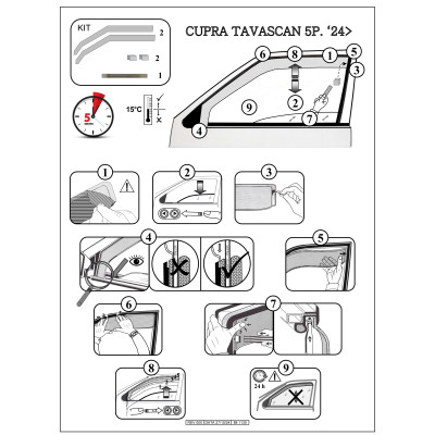 Deflectores de Aire para Cupra Tavascan (2024+) - derivabrisas