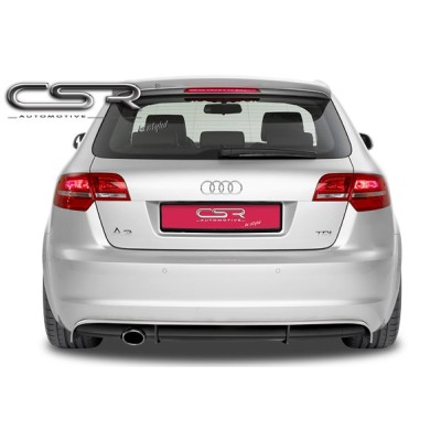 Faldón Trasero Con Aletas Para Audi A3 8P, 8Pa Sportback facelift