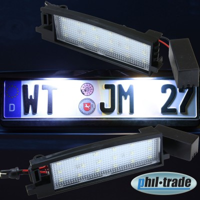 Luces led de matricula BMW